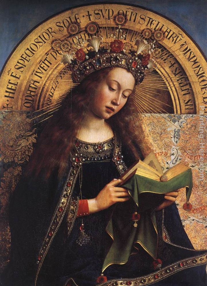 The Ghent Altarpiece Virgin Mary [detail] painting - Jan van Eyck The Ghent Altarpiece Virgin Mary [detail] art painting